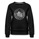 Rhode Island Women's Sweatshirt - Retro Mountain Women's Rhode Island Crewneck Sweatshirt - black