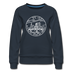 Ohio Women's Sweatshirt - Retro Mountain Women's Ohio Crewneck Sweatshirt - navy