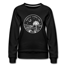 South Carolina Women's Sweatshirt - Retro Mountain Women's South Carolina Crewneck Sweatshirt - black