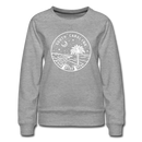 South Carolina Women's Sweatshirt - Retro Mountain Women's South Carolina Crewneck Sweatshirt - heather gray