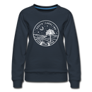 South Carolina Women's Sweatshirt - Retro Mountain Women's South Carolina Crewneck Sweatshirt - navy