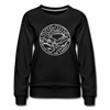 Tennessee Women's Sweatshirt - Retro Mountain Women's Tennessee Crewneck Sweatshirt - black