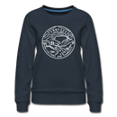 Tennessee Women's Sweatshirt - Retro Mountain Women's Tennessee Crewneck Sweatshirt - navy