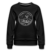 Pennsylvania Women's Sweatshirt - Retro Mountain Women's Pennsylvania Crewneck Sweatshirt - black