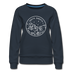 South Dakota Women's Sweatshirt - Retro Mountain Women's South Dakota Crewneck Sweatshirt - navy