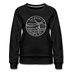 Vermont Women's Sweatshirt - Retro Mountain Women's Vermont Crewneck Sweatshirt - black