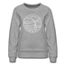 Vermont Women's Sweatshirt - Retro Mountain Women's Vermont Crewneck Sweatshirt - heather gray