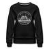 Washington Women's Sweatshirt - Retro Mountain Women's Washington Crewneck Sweatshirt - black