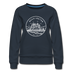 Washington Women's Sweatshirt - Retro Mountain Women's Washington Crewneck Sweatshirt - navy
