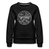 West Virginia Women's Sweatshirt - Retro Mountain Women's West Virginia Crewneck Sweatshirt - black