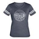 Alabama Women’s Vintage Sport T-Shirt - State Design Women’s Alabama Shirt - vintage navy/white