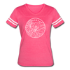 Arkansas Women’s Vintage Sport T-Shirt - State Design Women’s Arkansas Shirt - vintage pink/white