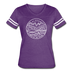 Alaska Women’s Vintage Sport T-Shirt - State Design Women’s Alaska Shirt - vintage purple/white