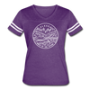 Alaska Women’s Vintage Sport T-Shirt - State Design Women’s Alaska Shirt