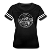 Colorado Women’s Vintage Sport T-Shirt - State Design Women’s Colorado Shirt - black/white