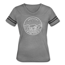 Kentucky Women’s Vintage Sport T-Shirt - State Design Women’s Kentucky Shirt