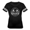 Hawaii Women’s Vintage Sport T-Shirt - State Design Women’s Hawaii Shirt - black/white