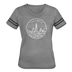 Illinois Women’s Vintage Sport T-Shirt - State Design Women’s Illinois Shirt - heather gray/charcoal