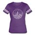 Illinois Women’s Vintage Sport T-Shirt - State Design Women’s Illinois Shirt - vintage purple/white