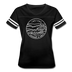Indiana Women’s Vintage Sport T-Shirt - State Design Women’s Indiana Shirt - black/white