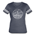 Maine Women’s Vintage Sport T-Shirt - State Design Women’s Maine Shirt - vintage navy/white