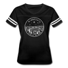 Minnesota Women’s Vintage Sport T-Shirt - State Design Women’s Minnesota Shirt - black/white