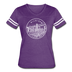 Michigan Women’s Vintage Sport T-Shirt - State Design Women’s Michigan Shirt - vintage purple/white