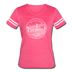 Michigan Women’s Vintage Sport T-Shirt - State Design Women’s Michigan Shirt - vintage pink/white