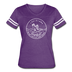 Louisiana Women’s Vintage Sport T-Shirt - State Design Women’s Louisiana Shirt - vintage purple/white