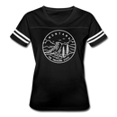 Montana.png Women’s Vintage Sport T-Shirt - State Design Women’s Montana.png Shirt - black/white