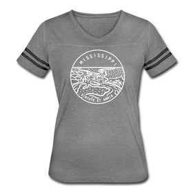 Mississippi Women’s Vintage Sport T-Shirt - State Design Women’s Mississippi Shirt