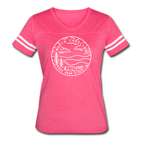 North Carolina Women’s Vintage Sport T-Shirt - State Design Women’s North Carolina Shirt