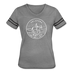 Oklahoma Women’s Vintage Sport T-Shirt - State Design Women’s Oklahoma Shirt - heather gray/charcoal