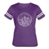 Oklahoma Women’s Vintage Sport T-Shirt - State Design Women’s Oklahoma Shirt - vintage purple/white