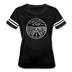 Nevada Women’s Vintage Sport T-Shirt - State Design Women’s Nevada Shirt - black/white