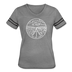 Nevada Women’s Vintage Sport T-Shirt - State Design Women’s Nevada Shirt - heather gray/charcoal