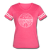 Nevada Women’s Vintage Sport T-Shirt - State Design Women’s Nevada Shirt - vintage pink/white