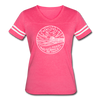New Jersey Women’s Vintage Sport T-Shirt - State Design Women’s New Jersey Shirt - vintage pink/white