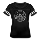 New Mexico Women’s Vintage Sport T-Shirt - State Design Women’s New Mexico Shirt - black/white
