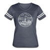 New York Women’s Vintage Sport T-Shirt - State Design Women’s New York Shirt - vintage navy/white