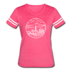 New York Women’s Vintage Sport T-Shirt - State Design Women’s New York Shirt - vintage pink/white