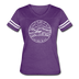 New Hampshire Women’s Vintage Sport T-Shirt - State Design Women’s New Hampshire Shirt - vintage purple/white
