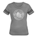 Rhode Island Women’s Vintage Sport T-Shirt - State Design Women’s Rhode Island Shirt - heather gray/charcoal