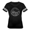 South Dakota Women’s Vintage Sport T-Shirt - State Design Women’s South Dakota Shirt - black/white