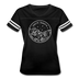South Dakota Women’s Vintage Sport T-Shirt - State Design Women’s South Dakota Shirt - black/white