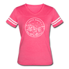 South Dakota Women’s Vintage Sport T-Shirt - State Design Women’s South Dakota Shirt - vintage pink/white