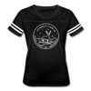 Pennsylvania Women’s Vintage Sport T-Shirt - State Design Women’s Pennsylvania Shirt - black/white