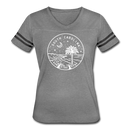 South Carolina Women’s Vintage Sport T-Shirt - State Design Women’s South Carolina Shirt - heather gray/charcoal