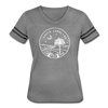 South Carolina Women’s Vintage Sport T-Shirt - State Design Women’s South Carolina Shirt - heather gray/charcoal