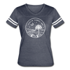 South Carolina Women’s Vintage Sport T-Shirt - State Design Women’s South Carolina Shirt - vintage navy/white